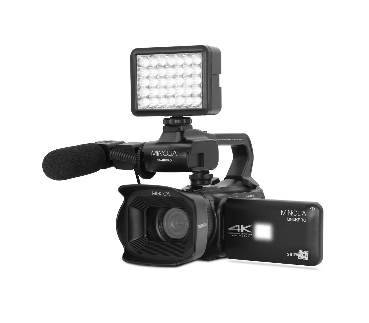 MN4KPRO 4K60FPS Ultra HD / 64 MP Autofocus Pro Camcorder Kit w/WiFi